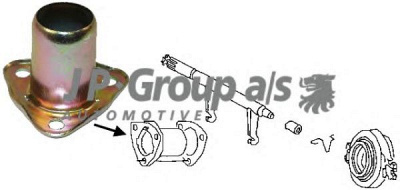 JP GROUP 8130300100 -  Направляющая гильза, система сцепления